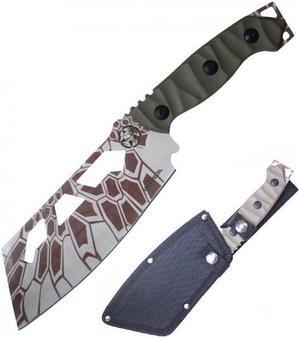 Tactical Knife | Wartech 10.5" Overall Full Tang Tan Military Combat Cleaver