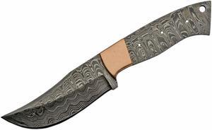 Blade Blank | 9" Overall Damascus Steel Blade Hunter Skinner Knife Maker