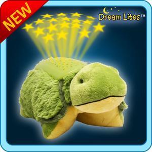 Authentic Pillow Pets Tardy Turtle Green Dream Lites Toy Gift