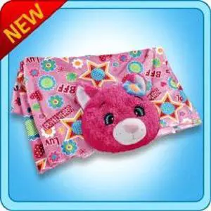 Authentic Pillow Pet Power Flower Cat Blanket Plush Toy Gift