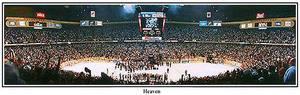 NHL New Jersey Devils 1995 Stanley Cup Champions Heaven - 13.5x39 Panoramic Poster with Black Metal Frame #4006