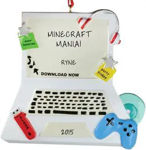 Teenage Computer Personalized Christmas Tree Ornament