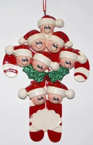 Candy Canes 8 Personalized Christmas Tree Ornament