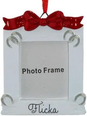 Horse Frame Personalized Christmas Tree Ornament