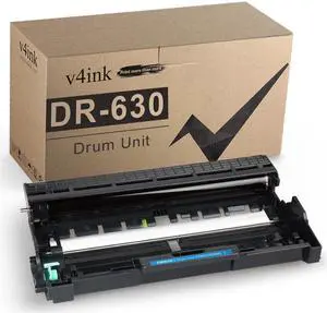 V4INK DR630 Compatible Drum Unit Replacement for Brother DR-630 (Black,1-Pack) for Brother HL-L2340DW HL-L2300D HL-L2380DW MFC-L2700DW L2740DW DCP-L2540DW L2520DW HL-L2320D MFC-L2720DW L2740DW