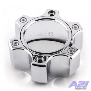 1 Vision Warrior 375 Tall New Logo Chrome 6 Lug Wheel Center Cap C375-6CDOC
