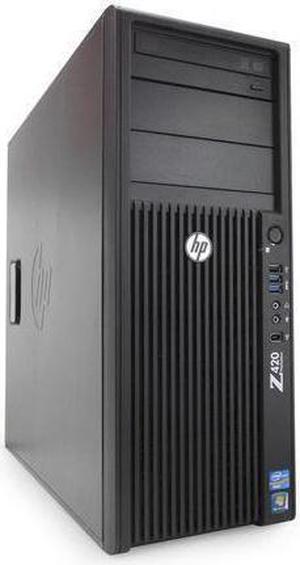 HP Z420 Workstation - Intel Xeon Six Core Second Gen E5-1650v2 3.5GHz - 32GB of RAM - 3TB Hard Drive - DVDRW - Quadro K4000 Video Card - Windows 10 Pro