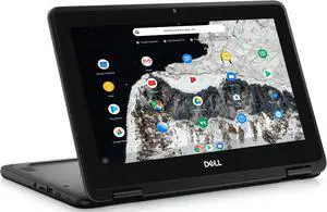 Dell 3100 Touchscreen 2-in-1 Grade A Chromebook - Intel N4000, 4GB Ram, 32GB SSD, Webcam, USB Type-C, USB 3.1, Wireless 802.11AC 2x2 + BT 5.0, 11.6-inch HD Display, ChromeOS (AUE June 2027)