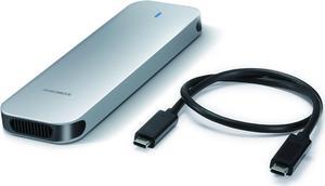 Mediasonic Aluminum M.2 PCIe NVME SSD Enclosure to USB 3.2 Gen 2 10Gbps USB Type C | M-Key / B+M Key | Support UASP TRIM | 2230/2242/2260/2280 (Support up to 4TB)