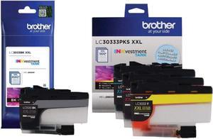 Brother LC3033 BK/C/M/Y Super High Yield Ink-4 Pack (Includes (1) LC3033BK, (1) LC3033C, (1) LC3033M, (1) LC3033Y)