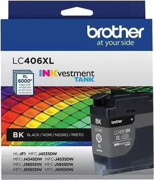 Brother genuine lc406xl black printer  ink cartridge lc406xlbk high yield