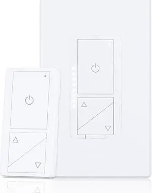 TORCHSTAR Smart Dimmer Wall Switch, Works with Siri, Google Assistant, Remote& Voice Control, APP Control, No Hub Required, Single Pole or 3 Way , ETL listed