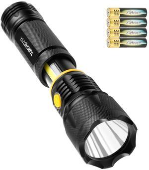 LED Flashlight & Work Light, Battery Operated Professional Cree Work Light with Magnetic Base, Bright Aluminum Alloy Handhold Body