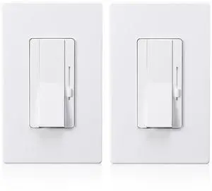 2 Pack Dimmer Switch for Led Lights, 0-10V Dimmable LED Panel Lights, 3-Way Single Pole Dimmable Slide,720 Watt Max, Dual Wall Plates Provided 2 Pack Dimmer Switch for Led Lights, 0-10V Dimmable LED Panel Lights, 3-Way Single Pole Dimmable Slide,720 Watt Max, Dual Wall Plates Provided