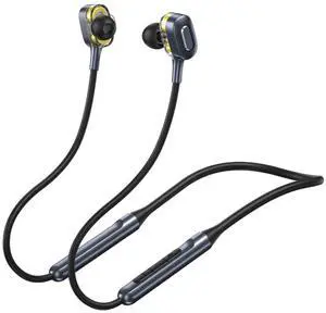 Neckband Wireless Earphones, Bluetooth Sports Headphones InEar Earbuds, Black