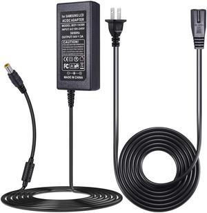 14V Power Cord for Samsung Monitor, SoulBay 14V 3A AC Adapter Charger for Samsung SyncMaster 15" 17" 18" 19" 20" 22" 23" 24" 27" Screen TFT LED LCD Monitor TV Notebook Power Supply - OEM