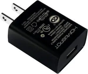 UL Certified USB Wall Charger Power Supply 5v1A (1000mA) Universal Portable Travel Power Adapter Plug Block High Speed for iPhone iPad iPad  HTC LG iPod Nokia Travel Office Home Use