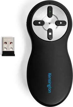 Kensington Wireless Presenter - Presentation Remote (K33271WW), Black