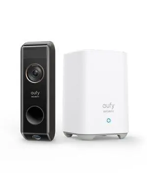 eufy Security Video Doorbell Dual Camera, 2K HD, Wireless, Battery-Powered, HomeBase, Dual Motion Detection, Smart Recognition, No Monthly Fee, 16GB Storage eufy Security Video Doorbell Dual Camera, 2K HD, Wireless, Battery-Powered, HomeBase, Dual Motion Detection, Smart Recognition, No Monthly Fee, 16GB Storage