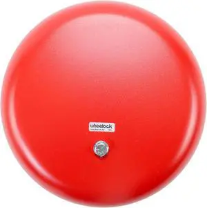 Wheelock MB-G10-24-R MB Motor Bell, Vibrating, Red, 10", 24 VAC, Indoor or Outdoor Mounting Options Available, 92 dBA Sound Level, 0.03 Current