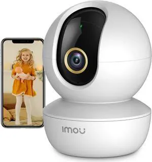 Imou Security Camera Indoor Camera Pan/Tilt Wireless Home Camera, Plug-in WiFi Camera Baby Monitor with Night Vision, 2-Way Audio, Human & Sound Detection, Motion Tracking(2.4G ONLY)