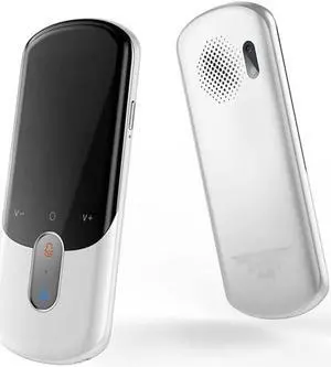 New Smart Instant Voice Photo Scanning Translator 2.8 Inch Touch Screen WiFi Support Offline Portable Multi-Language Translation Decoration charitable m(White)