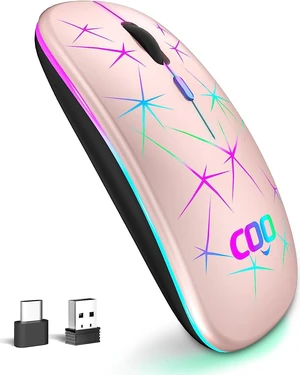 TaIYanG Wireless Mouse, 2.4G Slim Rechargeable Bluetooth Mouse for Laptop TaIYanG Wireless Mouse, 2.4G Slim Rechargeable Bluetooth Mouse for Laptop