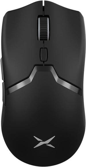 DeLUX M800PRO 3395 Wireless Gaming Mouse, with PAW3395 Sensor 26000DPI, Tri-Mode, Huano Pink Switches, 80 Hrs Battery, Matt UV Coating, 72g Lightweight, Come with Glass Skates and Grip Tape (Black)