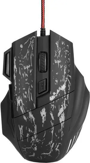 Wired Gaming Mouse Ergonomic Wired Gaming Mouse 7 Colors Luminous Computer Mouse for Home and Office Laptop PC Game/97
