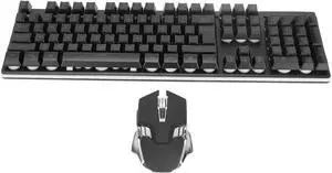 RGB Keyboard and Mouse, Wired Keyboard and Mouse Combo,USB Keyboard and Mouse Set,Quiet Input Gaming Keyboard,Optical RGB Mouse for School,Office,Business and Gaming