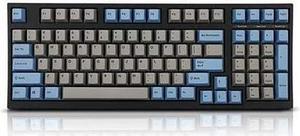 Leopold FC980M Mechanical Keyboard 98 Keys Cherry MX PBT (Grey/Blue(Blue Switch))