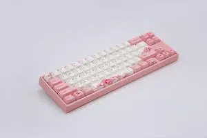 Varmilo Ducky x Miya Mac Pro Sakura R2 White LED 65% Double Shot PBT Mechanical Keyboard (Cherry MX Red)