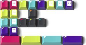 DROP MiTo GMK Pixel Custom Keycap Set - Doubleshot Cherry Profile - Compatible with Cherry-MX Style Mechanical Keyboards (Decorations Kit), Black