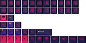 Drop + MiTo GMK Laser Custom Mechanical Keyboard Novelty Keycap Set - 44-Keys, Doubleshot ABS, Cherry Profile (Novelties)