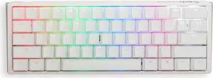 Ducky One 3 Mini Pure White 60% Hotswap RGB Mechanical Keyboard (Cherry MX Brown)