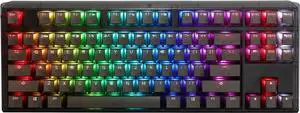 Ducky One 3 TKL Aura Clear Black Hotswap RGB Double Shot PBT Mechanical Keyboard Cherry MX Silver