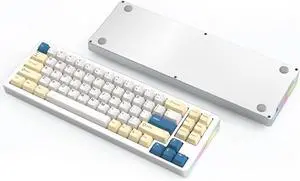 MAGIC-REFINER M71 75% Wireless Mechanical Keyboard, 71 Keys Gaming Keyboard, Hot-swappable RGB Keyboard, CNC Aluminum Alloy Shell Keyboard, Bluetooth/2.4G/Wired, Gasket Mounted for PC/Windows/Mac