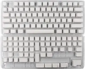 Rdxanc XDA Keycaps Thick DyeSub for 134Keys Mechanical Keyboard White Keycap Set