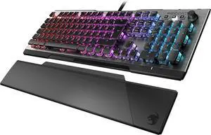 ROCCAT Vulcan 120 - Mechanical RGB Gaming Keyboard, AIMO LED Per-Key lighting, ROCCAT Titan switches, durable design (aluminum top plate), multimedia wheel, detachable wrist rest