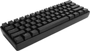 Wired Keyboard with 61 Keys, Dual Mode RGB Backlight, 19 Lighting Modes, with 2.4G Receiver, Power Cable, Gaming Mechanical Keyboard for Computer PC Tablet