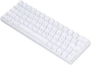 Mechanical Gaming Keyboard, 2.4G, BT 3.0 5.0, Type C Connection, 64 Keys RGB Backlit Keyboard for Desktop Computer PC(Blue Switch)