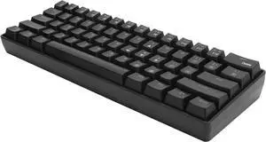 Wired Gaming Keyboard, 2.4G Dual Mode RGB Mechanical, 1850mA Rechargeable Battery, Support USB 2.0, Blue Switch, for Office and Home