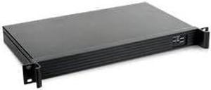iStarUSA 1U Compact Server/Desktop mini-ITX Chassis (D-118V2-ITX-DT), Black