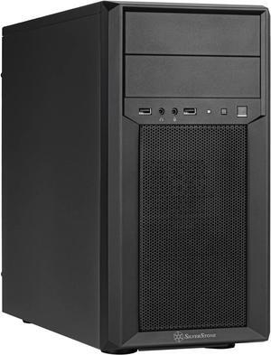SilverStone Technology FARA 313 Compact Micro-ATX Tower Chassis with Excellent Drive Compatibility and Dual USB 3.0 Ports, SST-FA313-B
