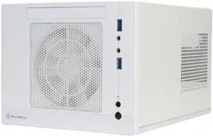 Silverstone Tek Plastic/SECC Mini-ITX Computer Case with 2x USB 3.0 Front Ports SFF Cases, White SG05W-LITE Silverstone Tek Plastic/SECC Mini-ITX Computer Case with 2x USB 3.0 Front Ports SFF Cases, White SG05W-LITE