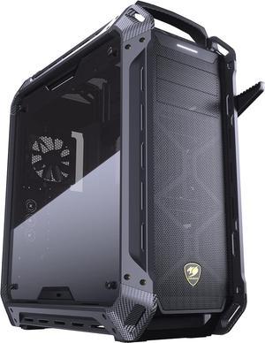 Cougar Case Panzer Max G Full Tower Easily Moddable 1 x 120 mm Fans Non LED tempred Glass Panel, Black, CGR-6AMKB-G