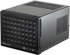 Silverstone SST-SG13B-C - Sugo Mini-ITX Compact Computer Cube Case, Mesh Front Panel, USB Type C Connector on I/O Port, Black