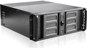 iStarUSA D-400-6SE 4U Compact Stylish Rackmount Chassis - Black (Power Supply Not Included) (146498)
