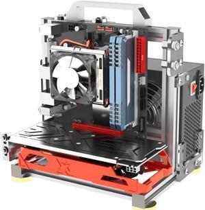 EATX Computer Case PC Test Bench Vertical Overclocking Open Aluminum Frame Chassis Rack DIY Computer Motherboard Case Rack Creative Personality Open PC Case Support Liquid Cooling