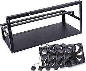 VALINK Steel Open Air Miner Mining Frame Rig Case Up to 6 GPU for Crypto Coin Currency Mining